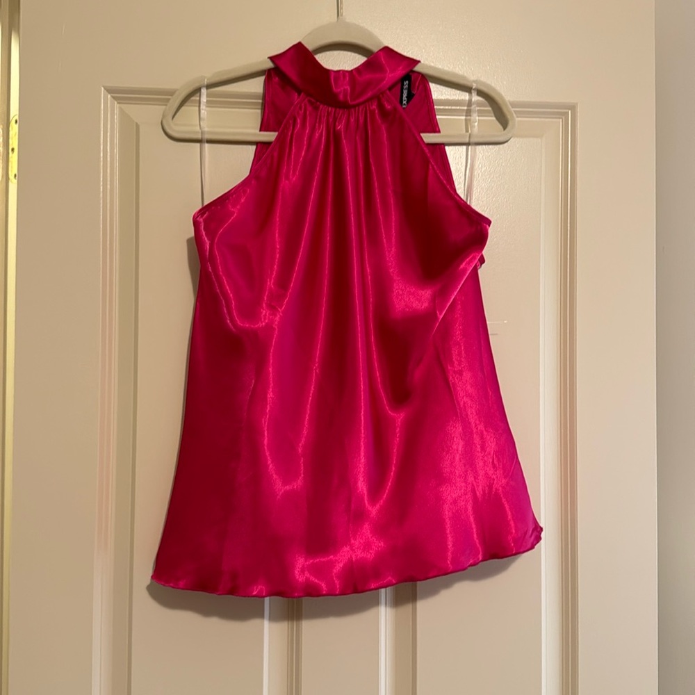 Express Satin Halter Top